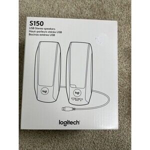 Logitech S150 2.0 Channel Portable Speaker - Black New In The Box‎